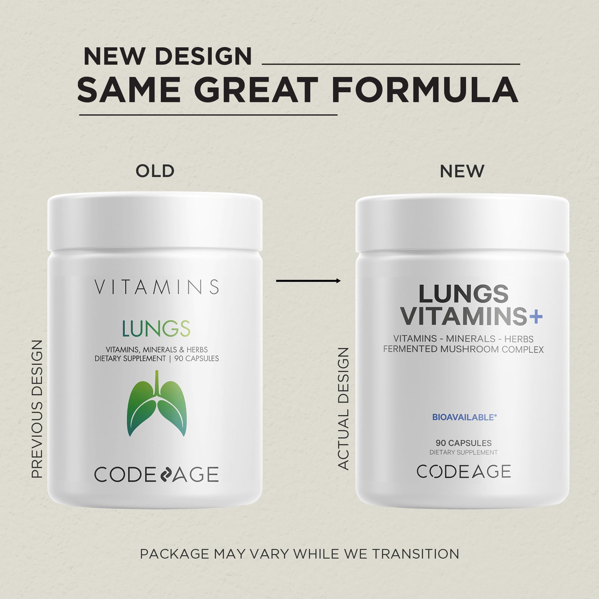 Codeage Lungs fermented milk thistle illustration highlighting herbal fermentation.