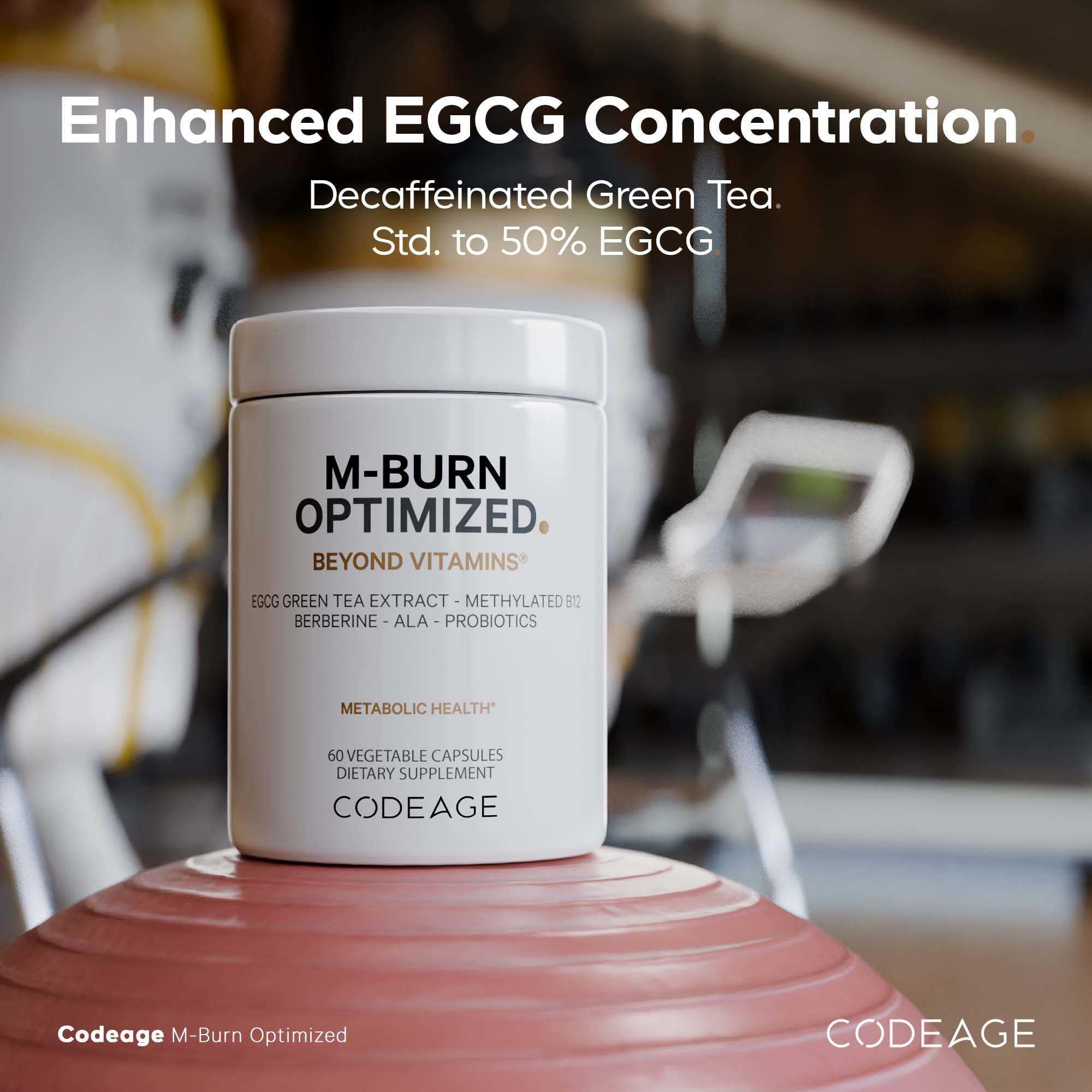 Codeage M-Burn Optimized liposomal delivery capsules for improved nutrient absorption.