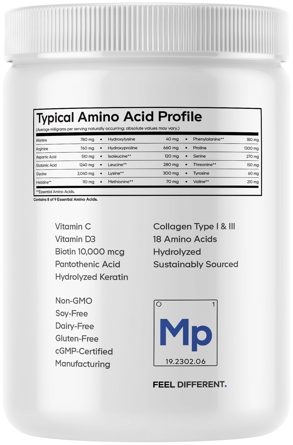 Codeage Made in USA CGMP facility seal underscores quality and purity.