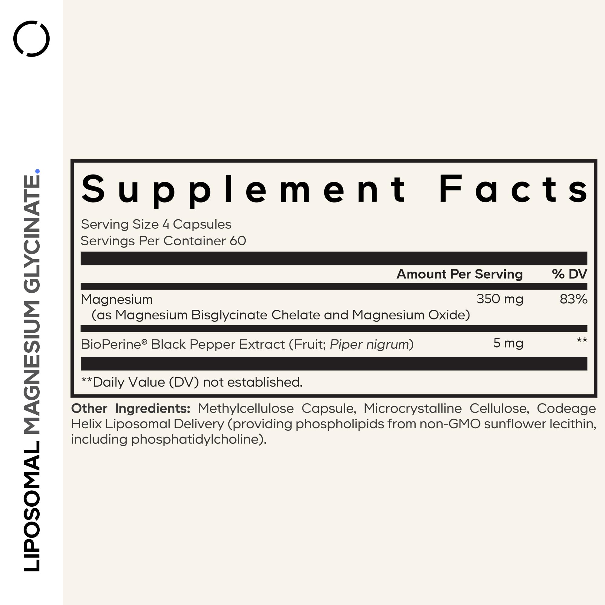 Codeage magnesium glycinate capsules close-up highlighting premium chelated formula