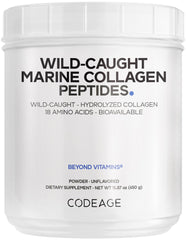 Codeage Marine Collagen Powder bottle showcases premium marine blend for daily use