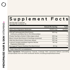 Codeage Menopause Hair & Skin capsules for convenient daily beauty support.