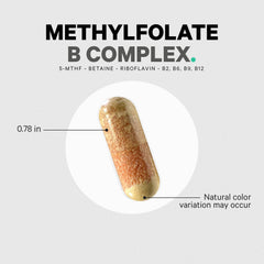 Codeage Methylfolate B Complex gluten-free icon highlights allergen-free nutrition.