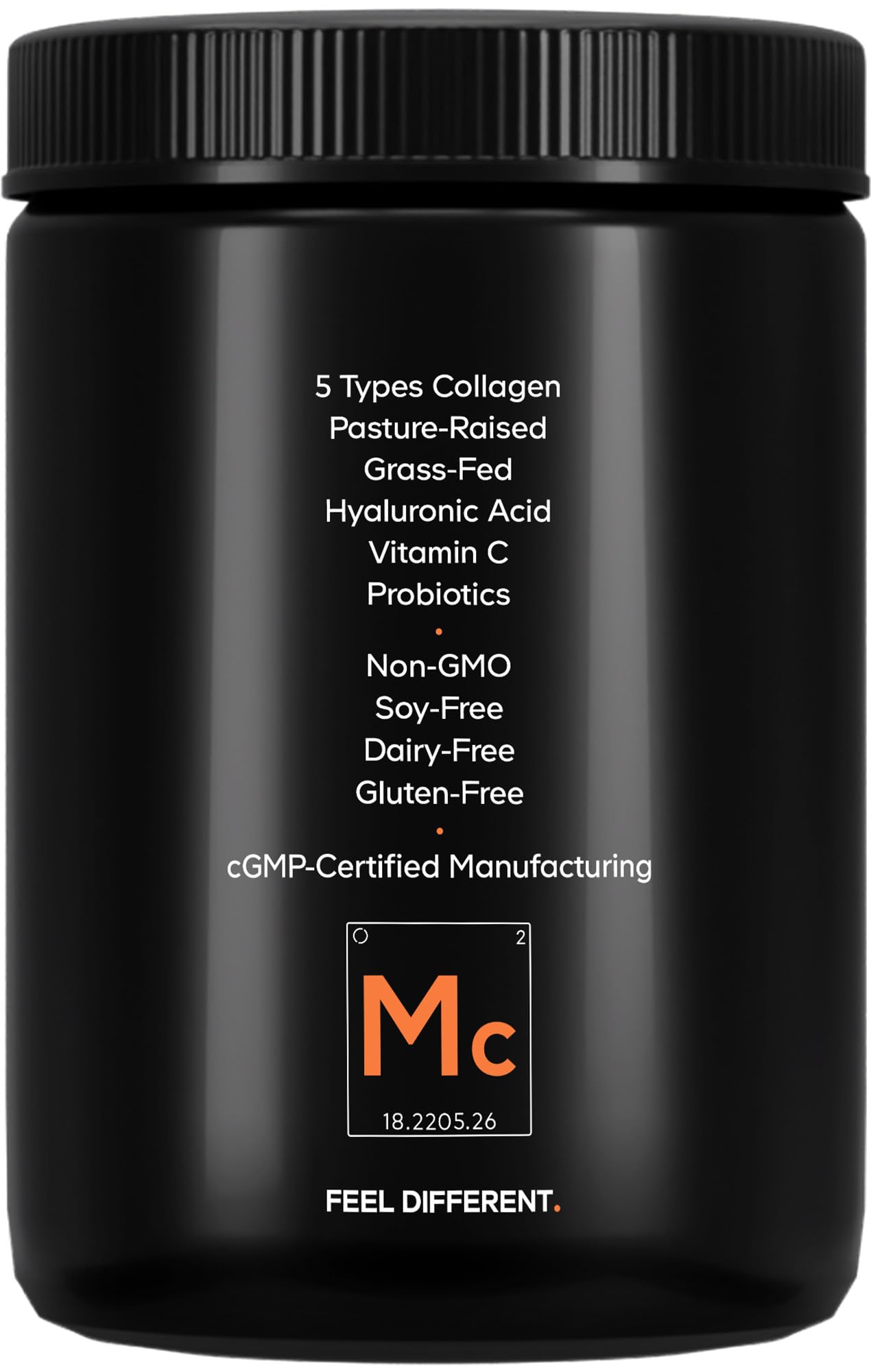 Codeage Multi Collagen Black Edition unflavored powder stirred into water for blending.