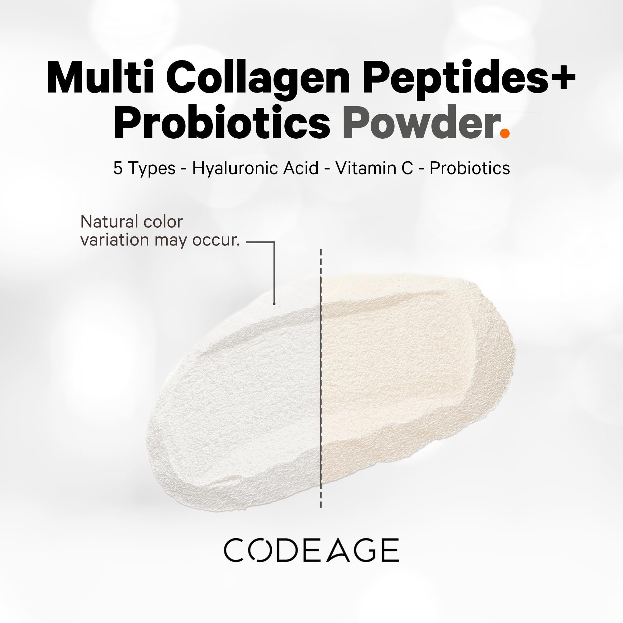 Codeage Multi Collagen Black Edition container showcases vitamin C and amino acids.