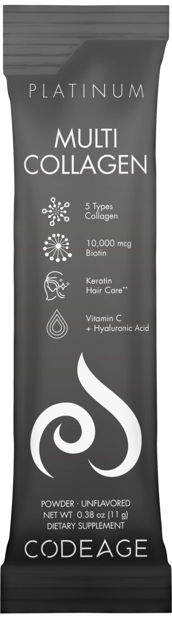 Codeage Multi Collagen Platinum Stick Pack non GMO dairy free keto friendly