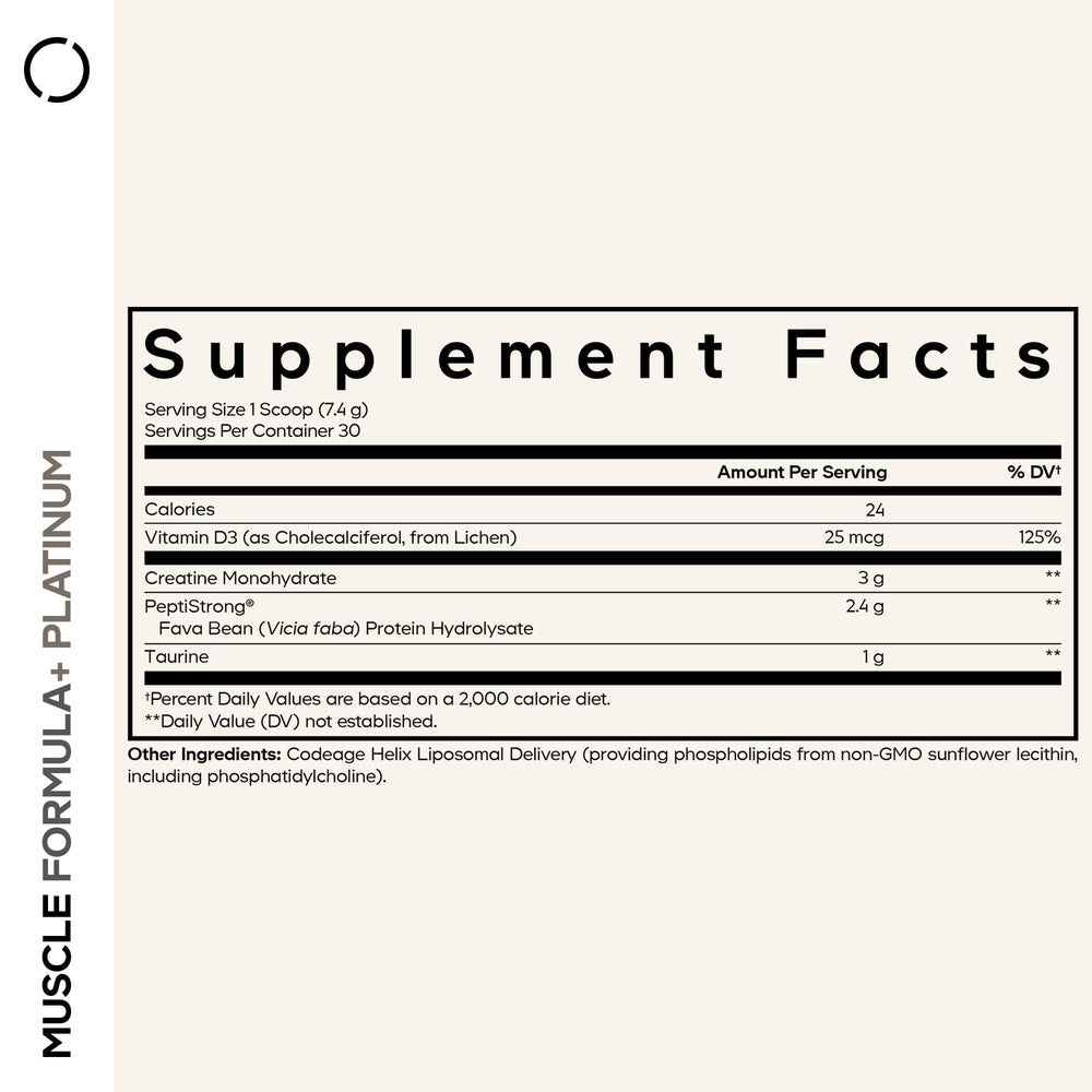 Codeage Muscle Formula+ Platinum powder unflavored blends easily into smoothies