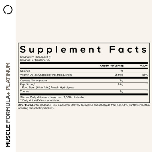 Codeage Muscle Formula+ Platinum powder unflavored blends easily into smoothies