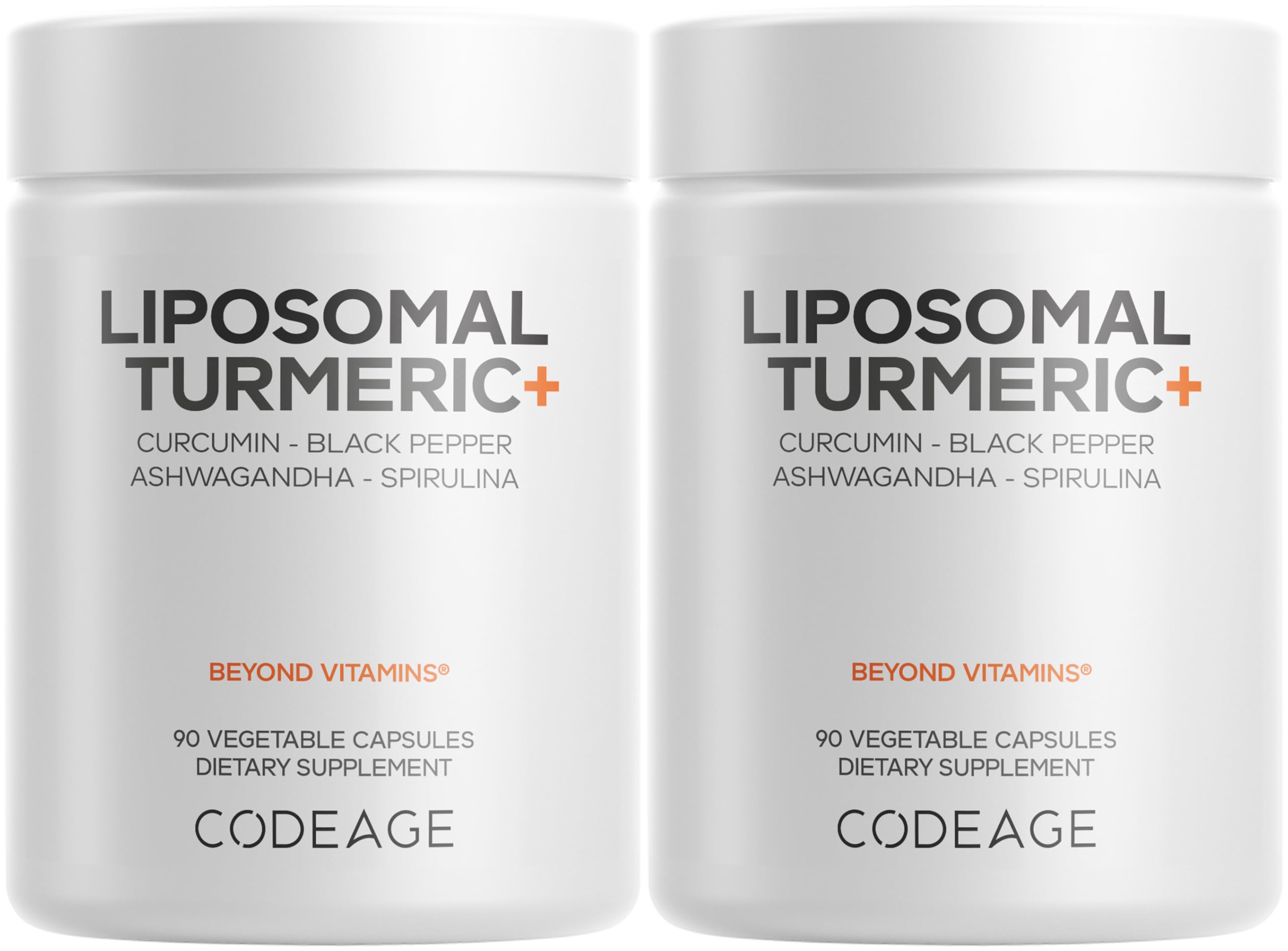 Codeage Organic Turmeric supplement bottle with vegan capsules for daily wellness