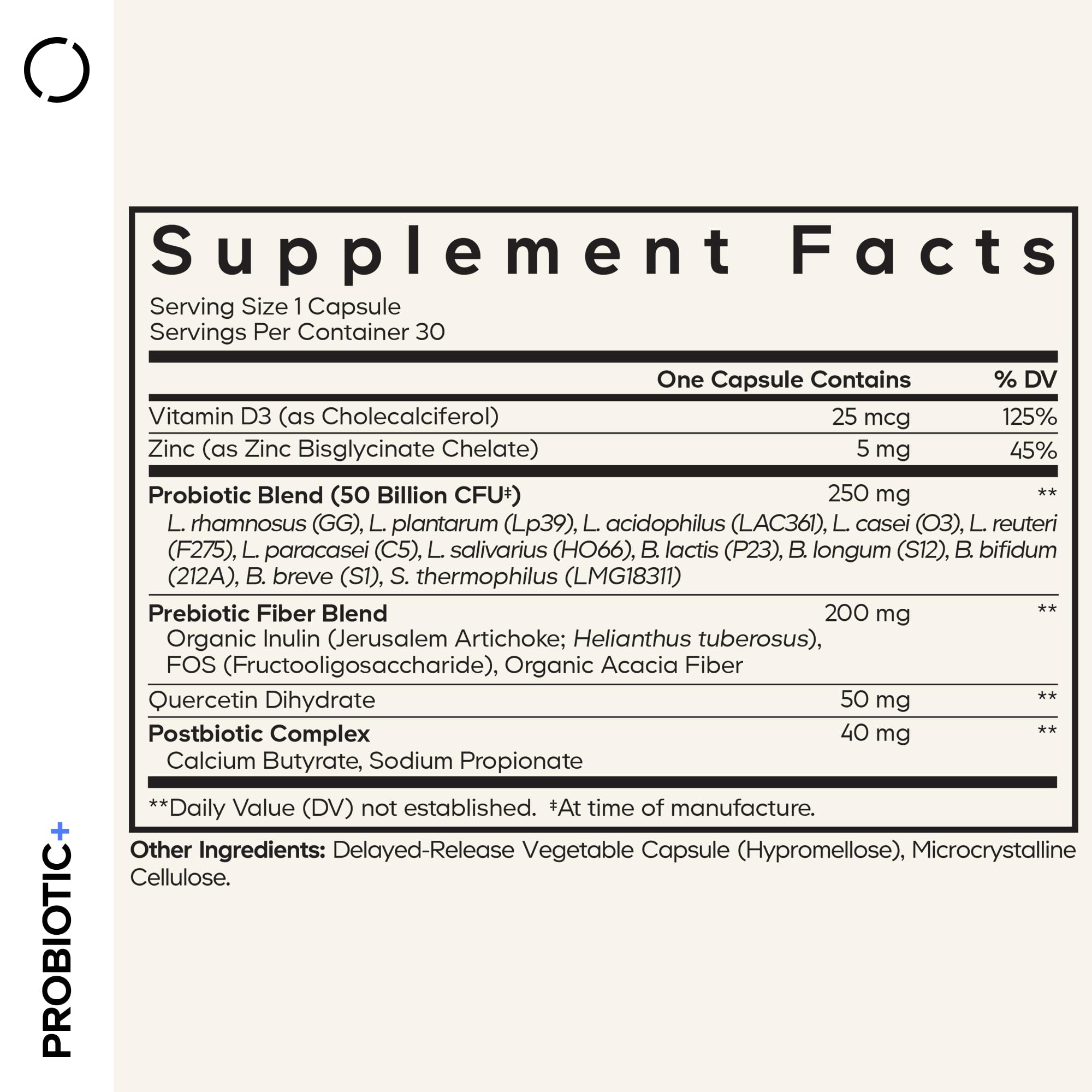 Codeage Probiotic+ 12-strain blend supports diverse gut health