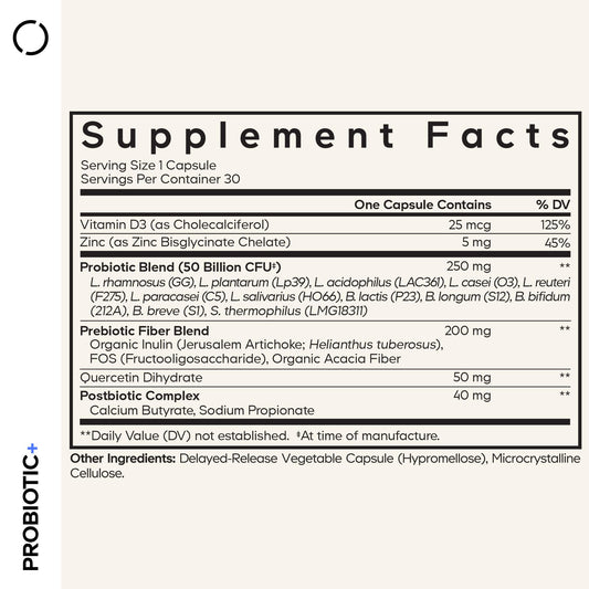 Codeage Probiotic+ 12-strain blend supports diverse gut health