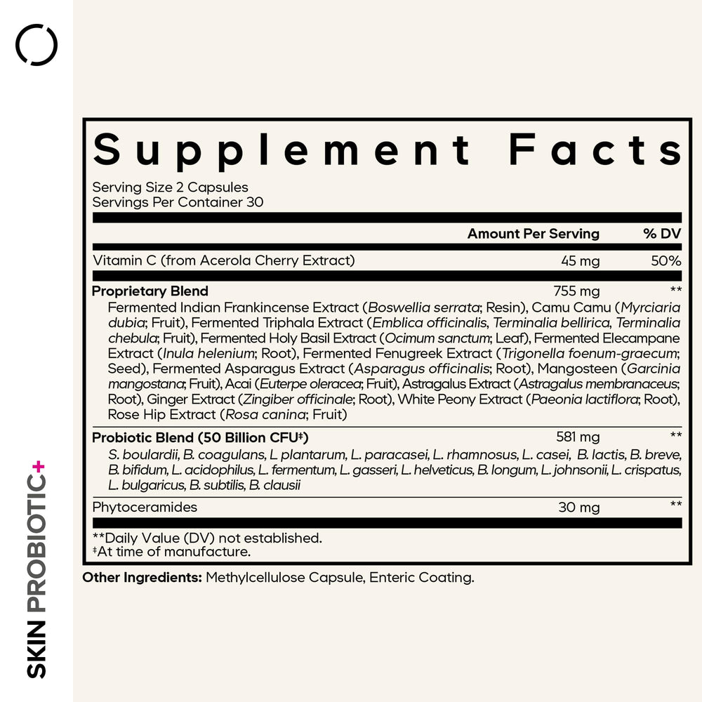 Codeage Skin Probiotics capsules ready for a convenient daily routine