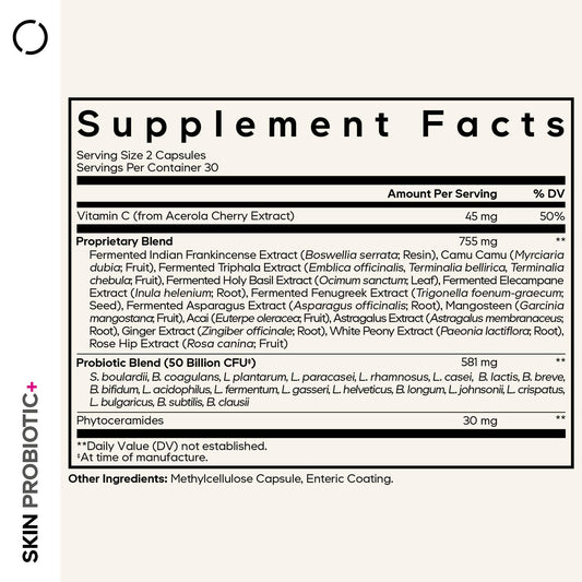 Codeage Skin Probiotics capsules ready for a convenient daily routine