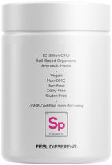 Codeage Skin Probiotics vegan non-GMO badge appealing to clean ingredients