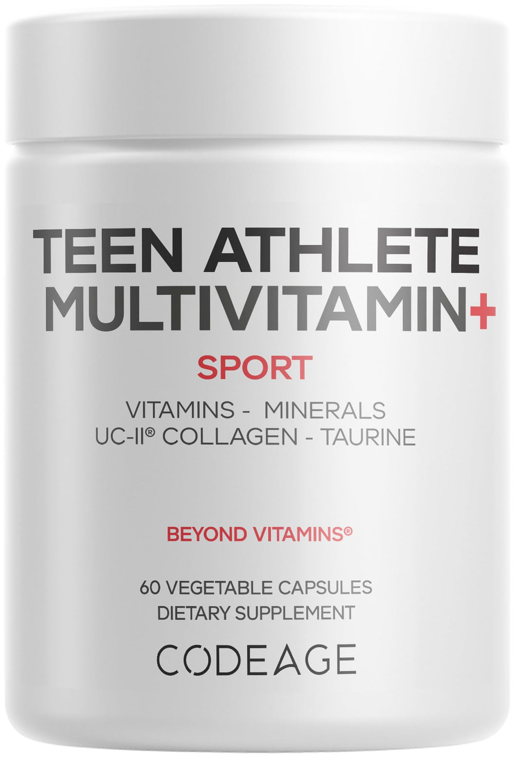 Codeage Teen Athlete Multivitamin capsules for active teens and daily energy support