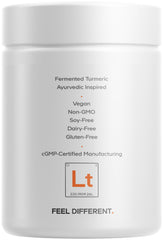 Codeage turmeric bottle with testing seals signals quality and transparency