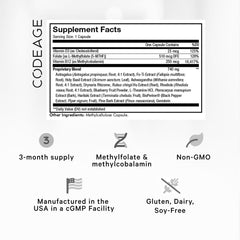 Codeage Ultra Life Telomeres capsules close-up for easy daily use.