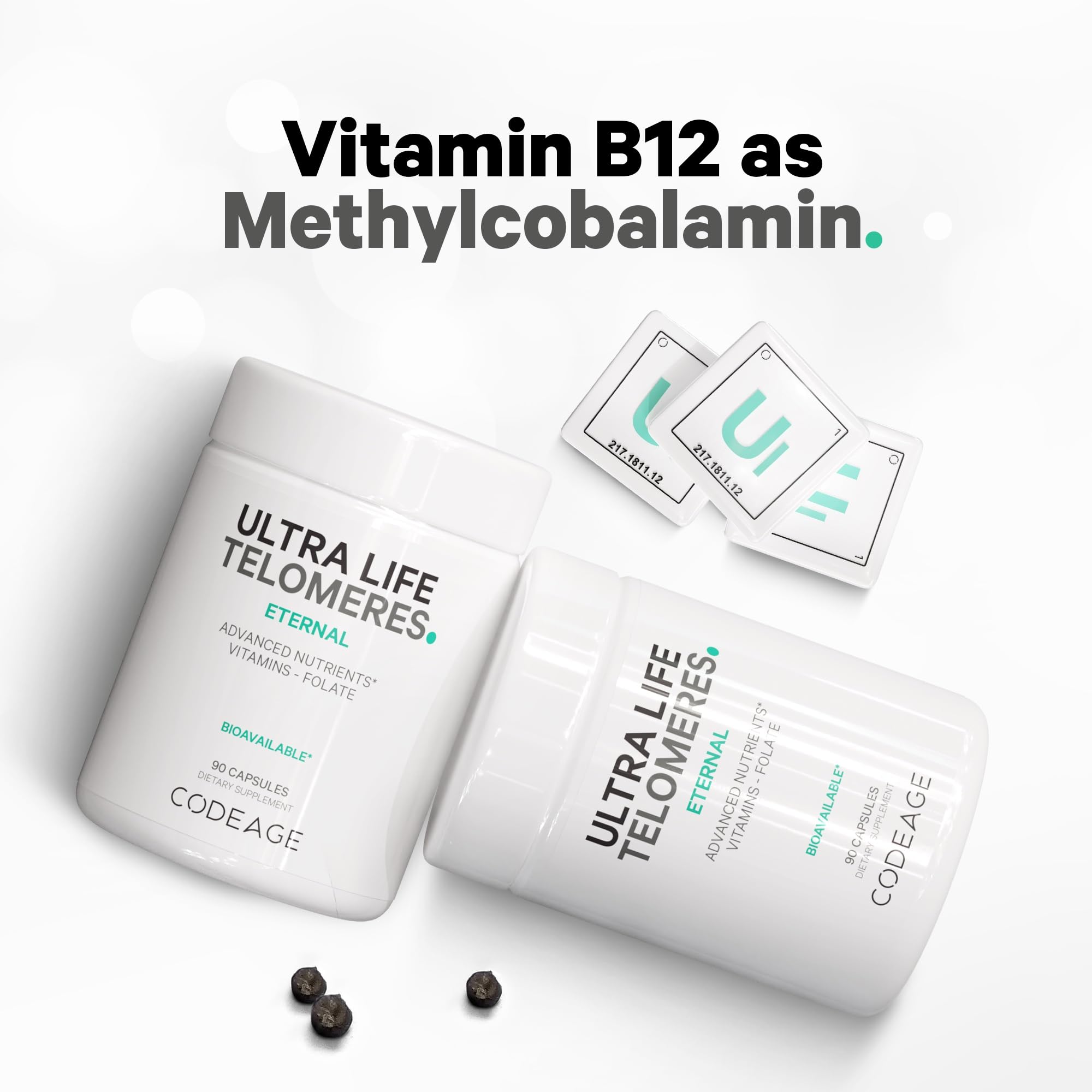 Codeage Ultra Life Telomeres packaging front with product name.