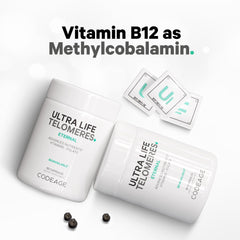 Codeage Ultra Life Telomeres packaging front with product name.