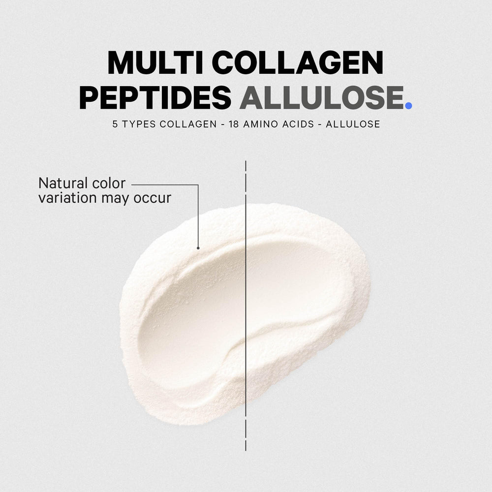 Codeage unflavored collagen blend stirred into smoothie shows versatility.