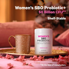 Codeage Women Probiotics USA-made label signaling cgmp quality.