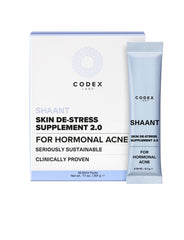 Codex Labs Shaant Skin De-Stress bottle-front view for convenient daily use.