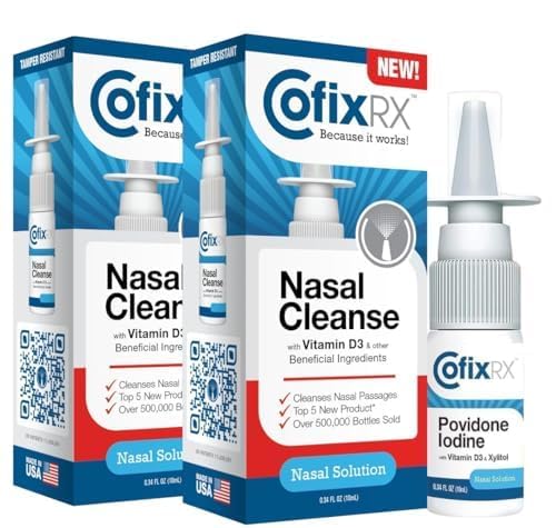 COFIXRX nasal cleanse bottle ready for daily nasal passage sanitization.