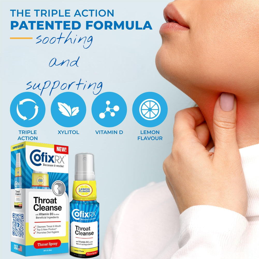 Travel-friendly COFIXRX bottle ready for group settings and travel