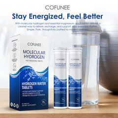 COFUNEE packaging close-up highlighting purity and GMP production