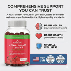 CogniTune L-Methylfolate Gummies kid dose as half serving.