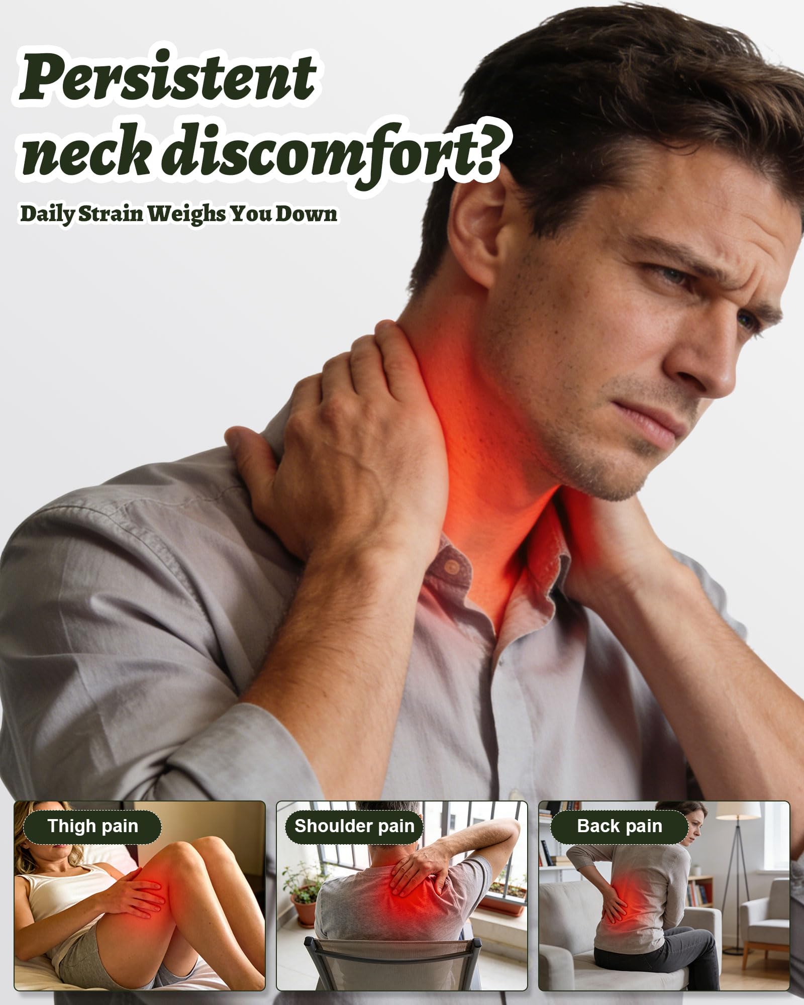 Cokxiore shiatsu-heated-massage-heads deliver deep-tissue feel without visiting a spa.