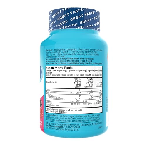 Colace Gummies bottle label highlights No.1 doctor recommended status and gummy format.