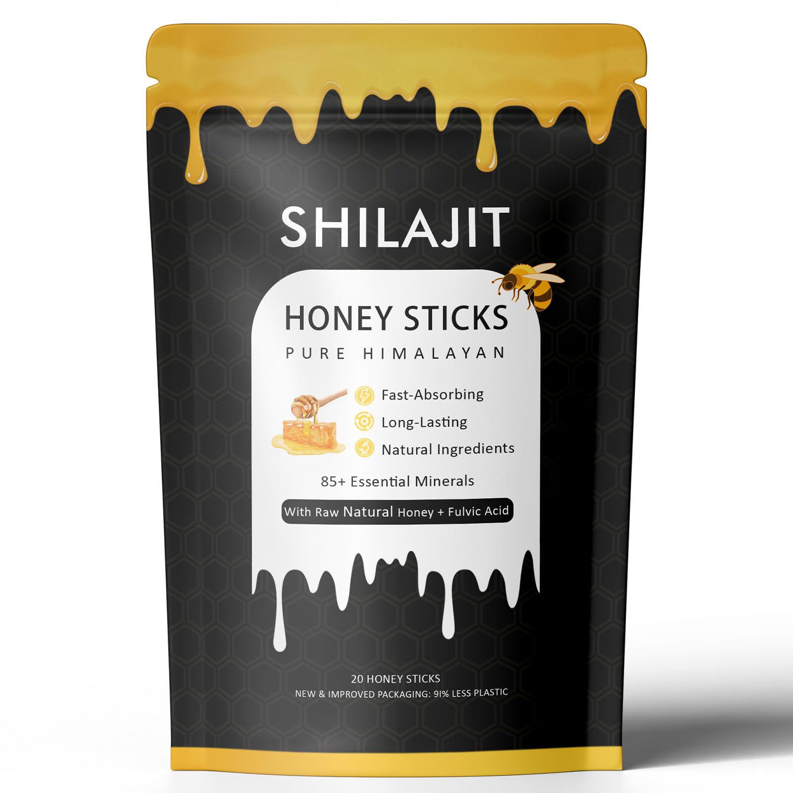 COLEPSW Rone honey sticks pack highlights natural shilajit-honey blend for daily energy support