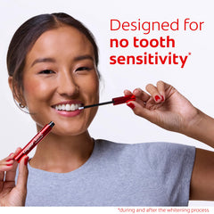 Drying teeth prior to Colgate Optic White application for even gel adherence