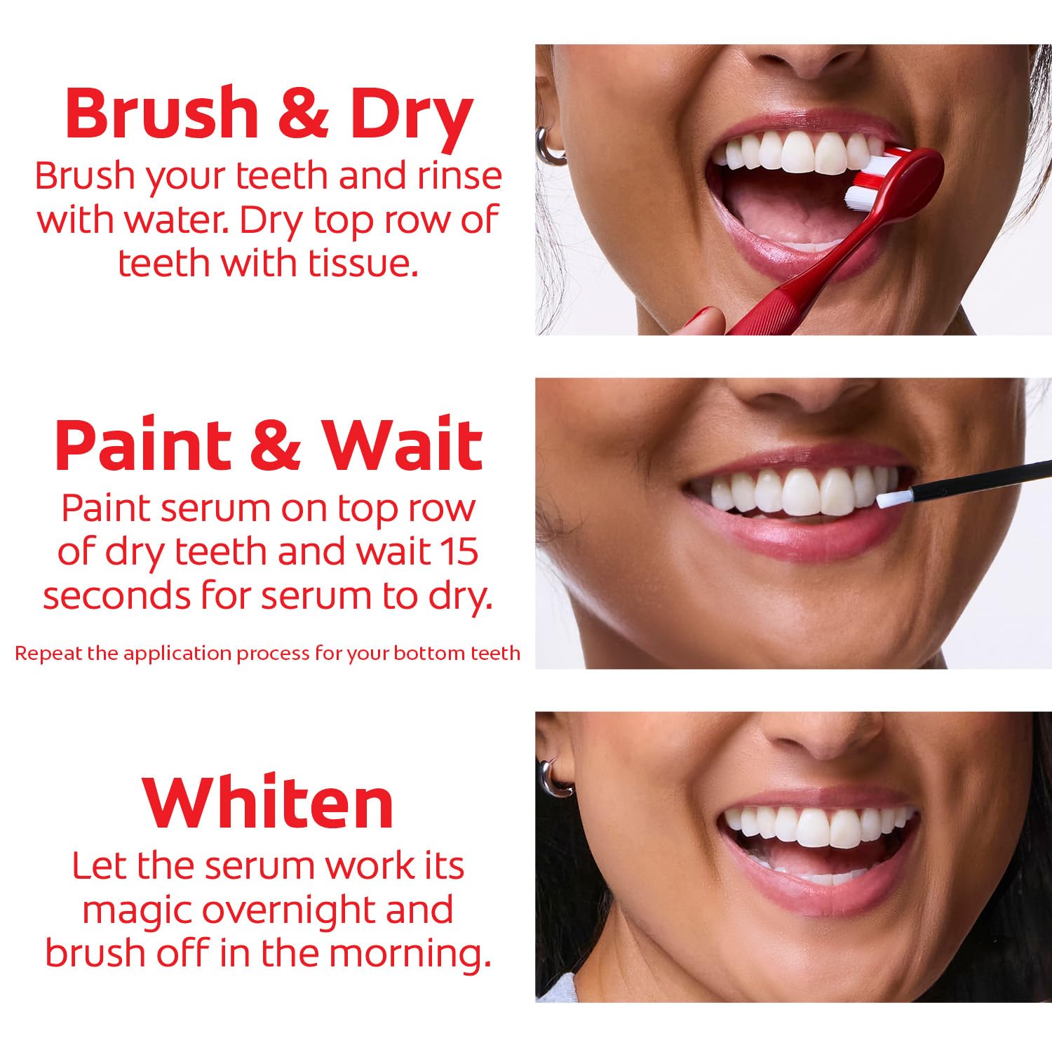 Vegan, gluten-free and sugar-free Colgate Optic White ingredients