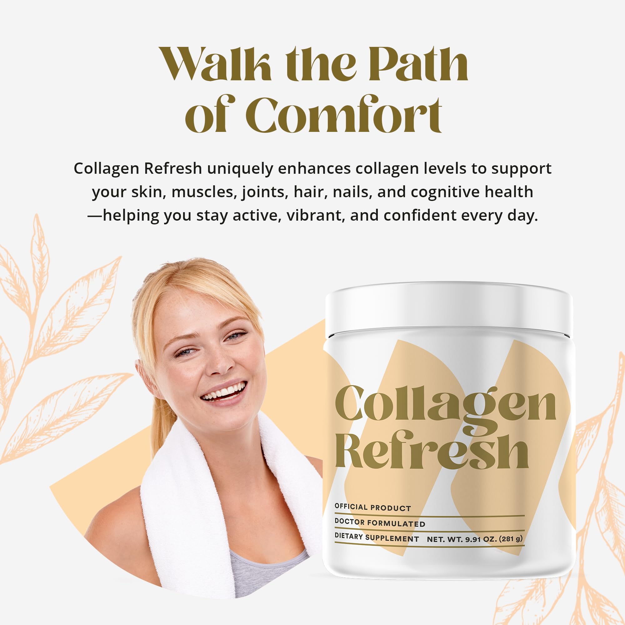 Collagen Refresh for women over 50 supporting skin and joints.