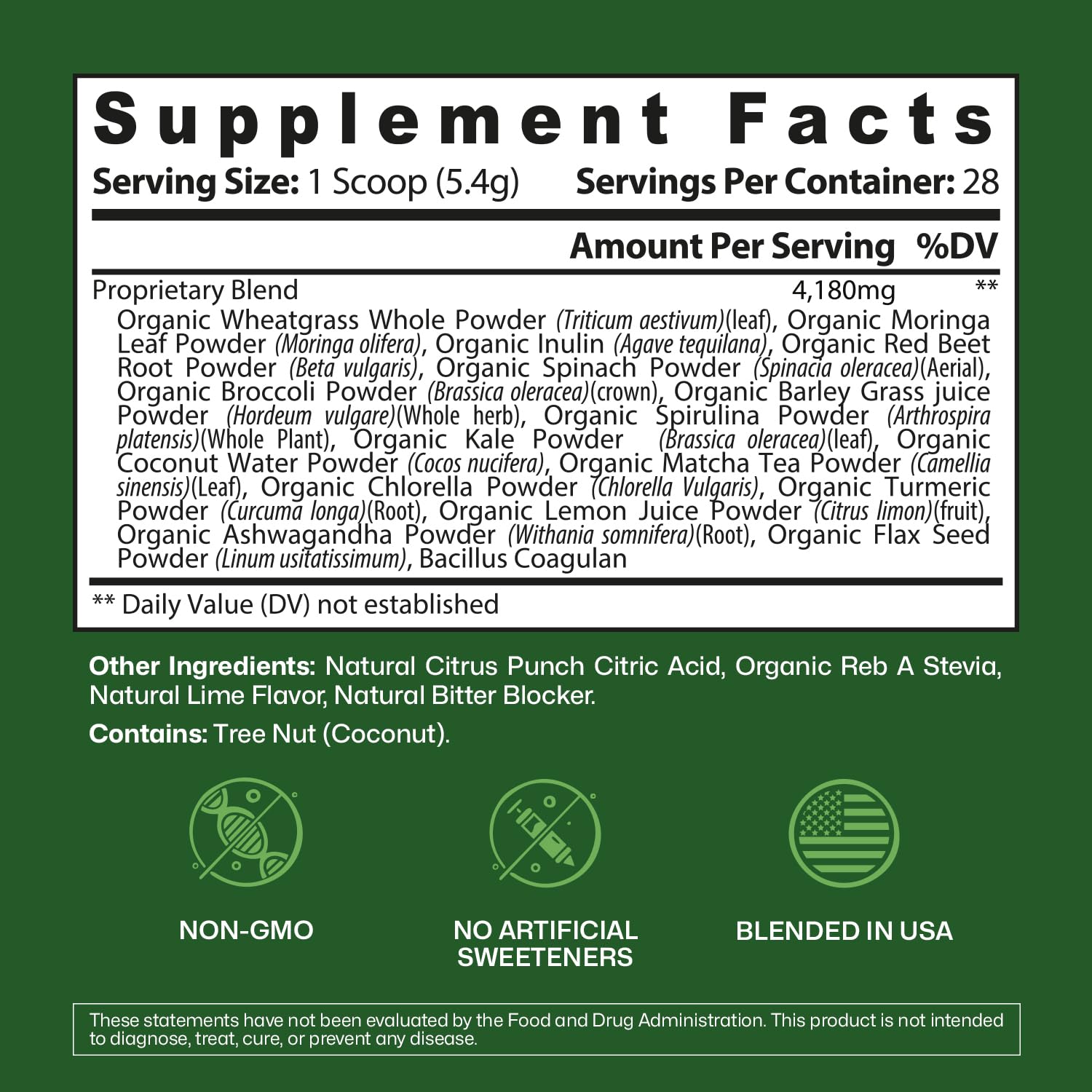 ColonBroom USA-made facility seal highlights clean, pure, GMP-compliant ingredients