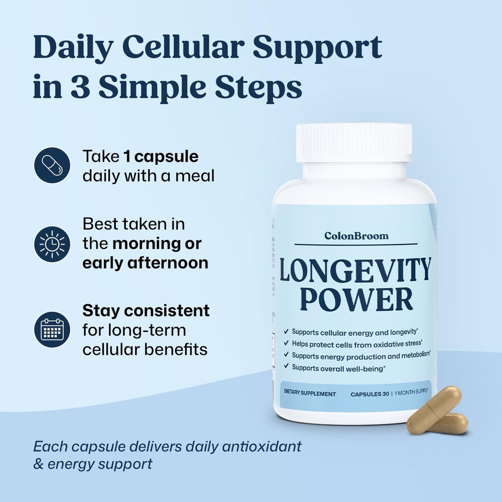 ColonBroom CoQ10 wellness routine setup for longevity-focused lifestyle.