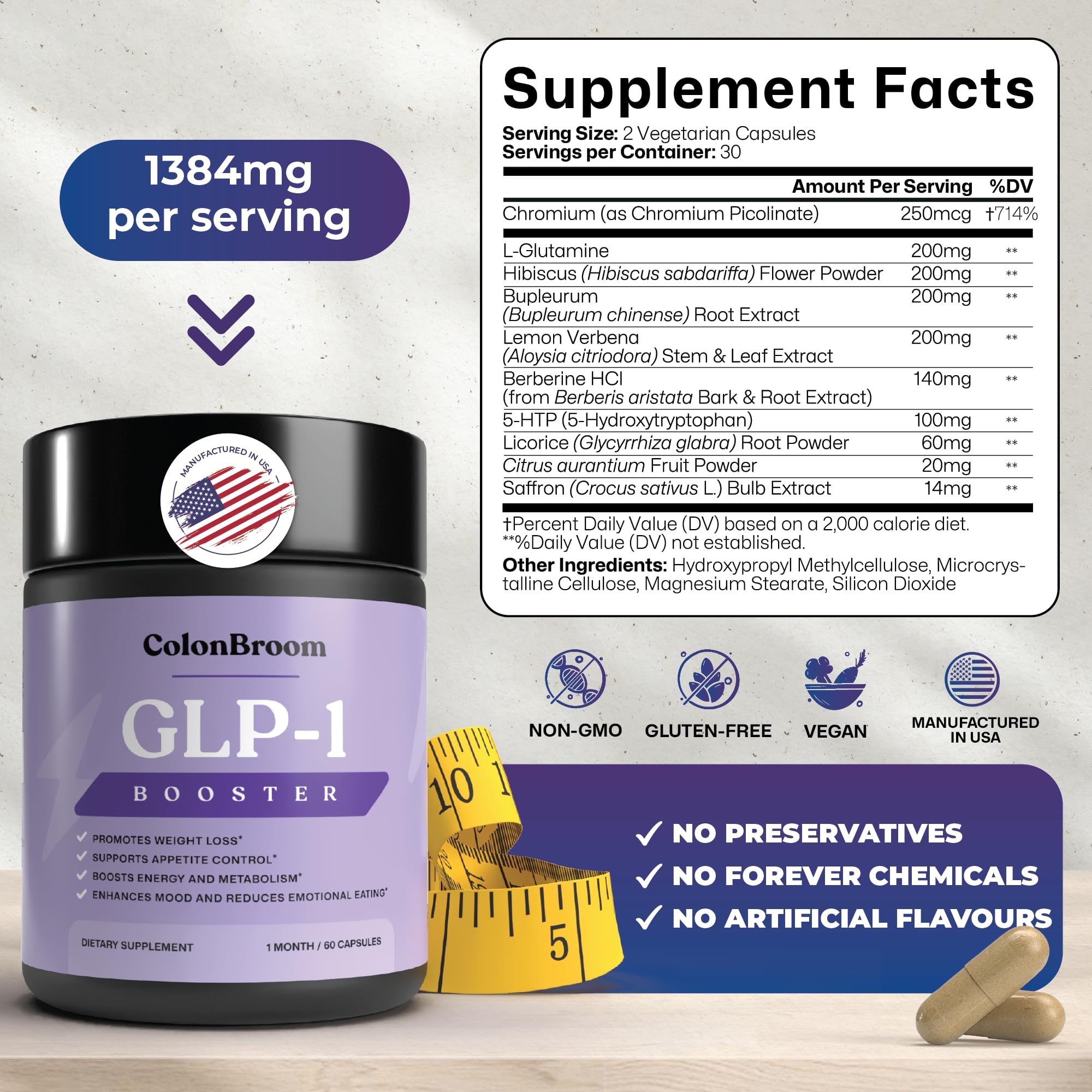 ColonBroom GLP-1 usage scene promoting light, comfortable digestion