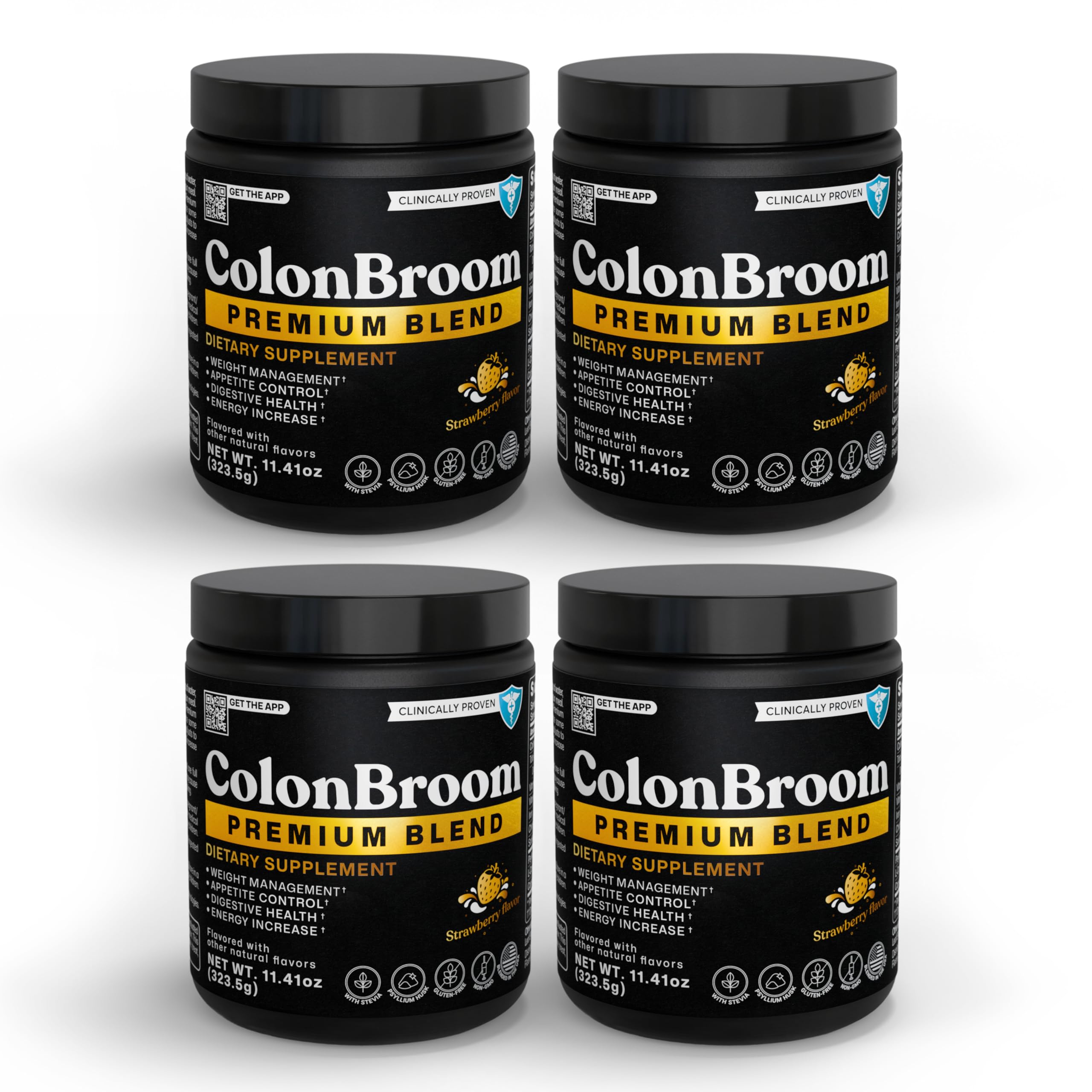 ColonBroom premium weight-management strawberry bottle supports daily gut-friendly routines