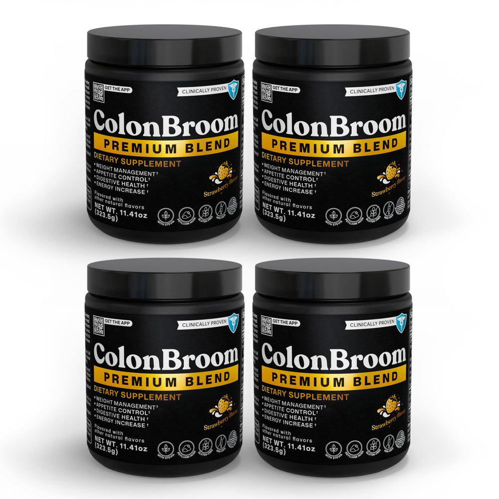 ColonBroom premium weight-management strawberry bottle supports daily gut-friendly routines