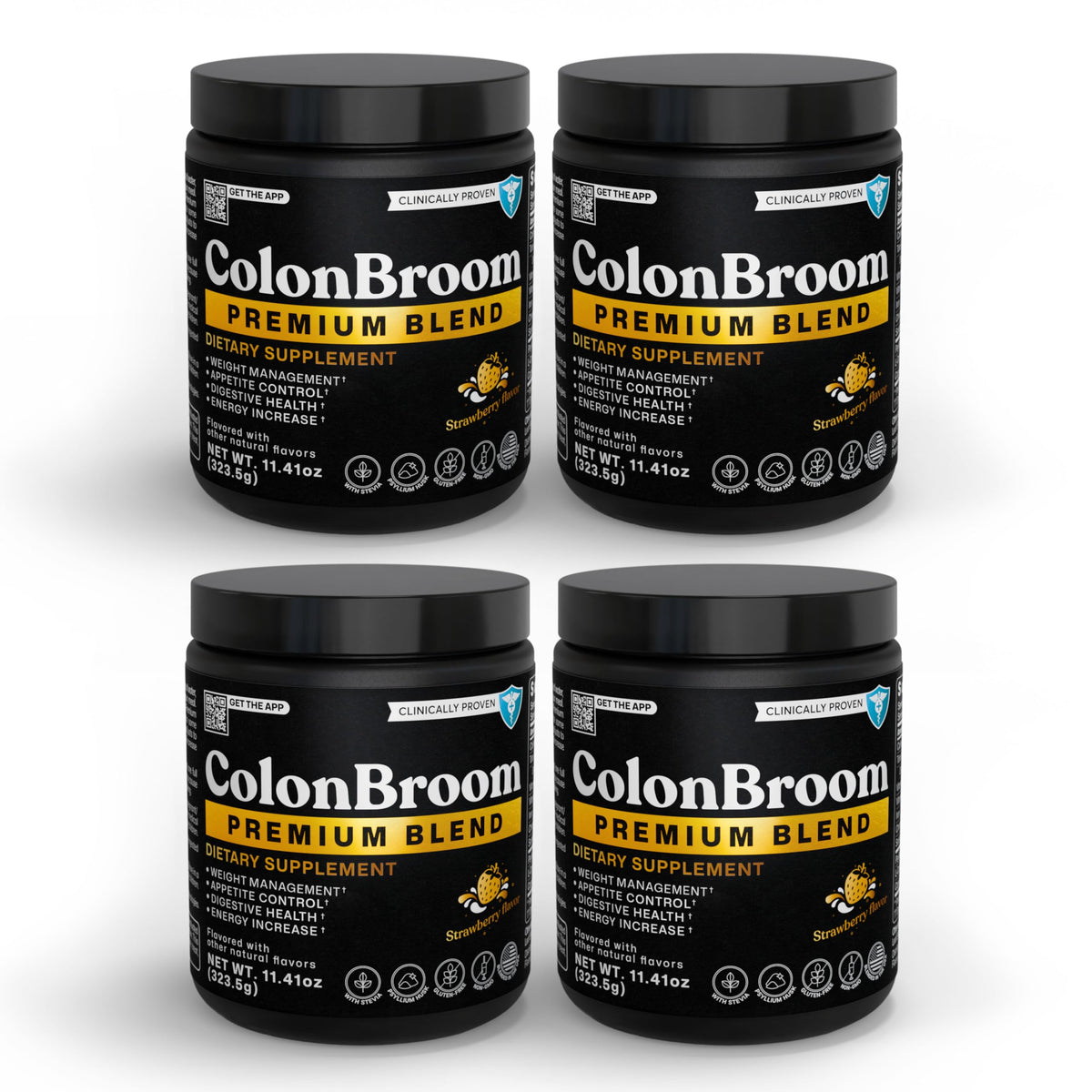 ColonBroom premium weight-management strawberry bottle supports daily gut-friendly routines