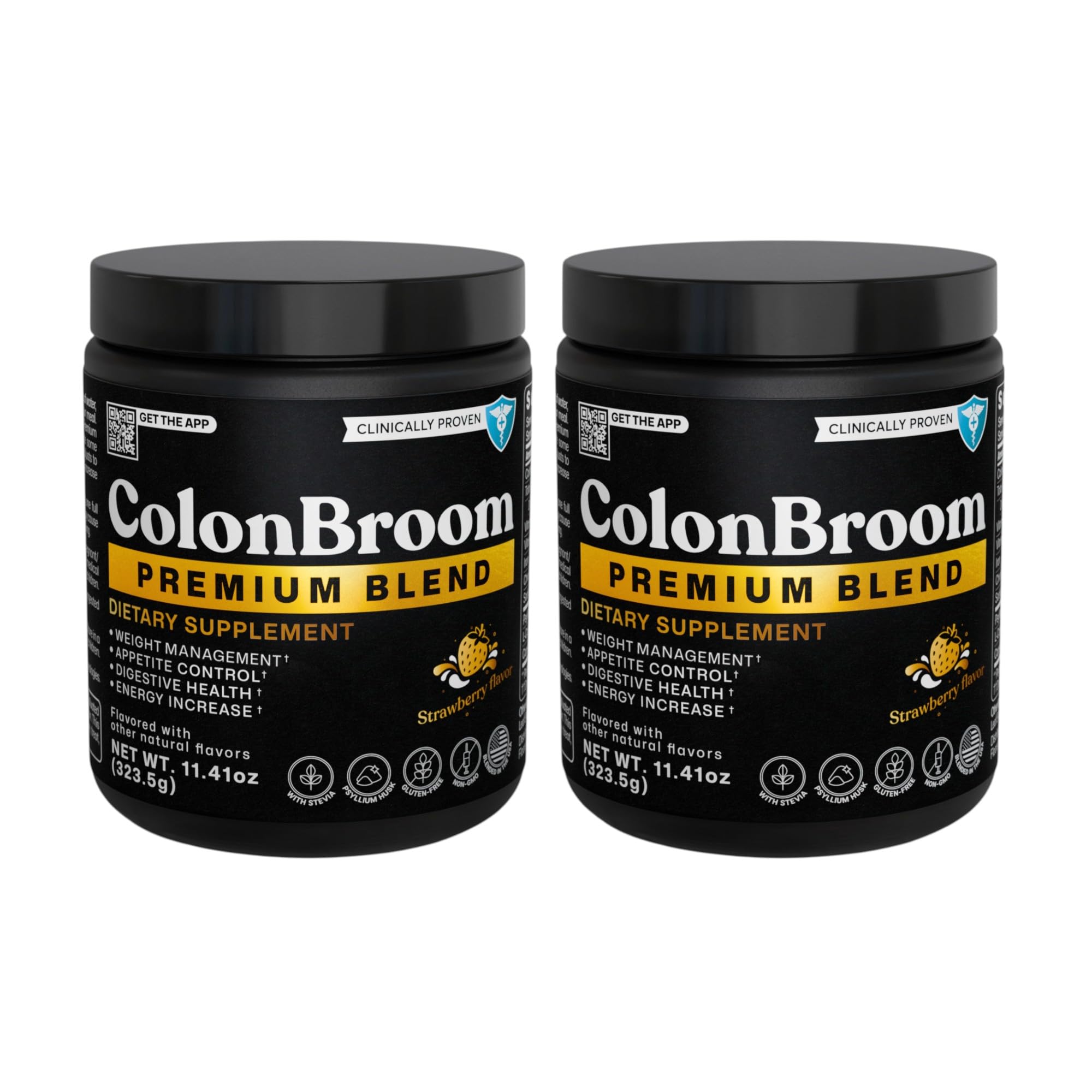 ColonBroom premium weight management strawberry tub promotes daily gut support