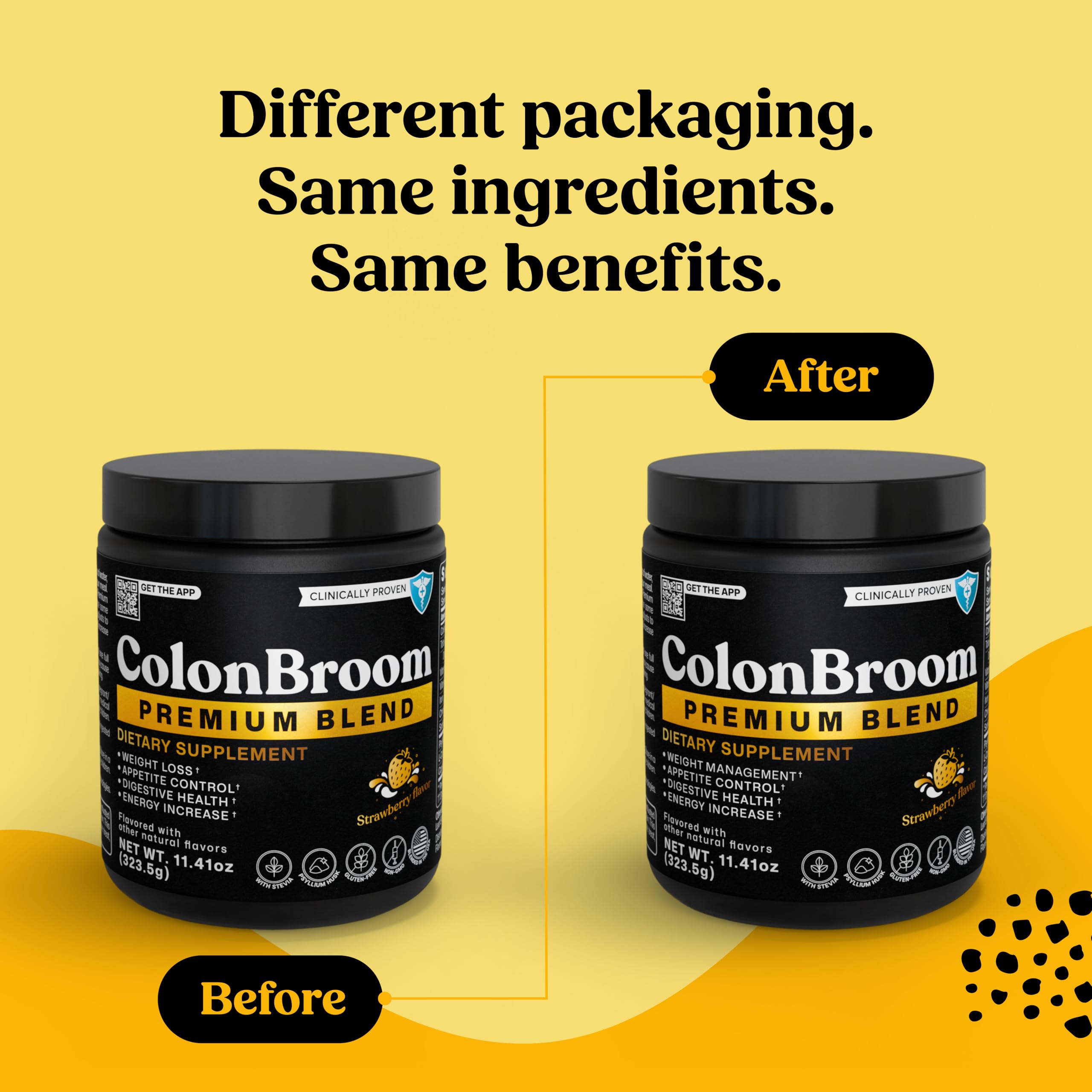 ColonBroom psyllium husk fiber powder pack supports daily fiber intake