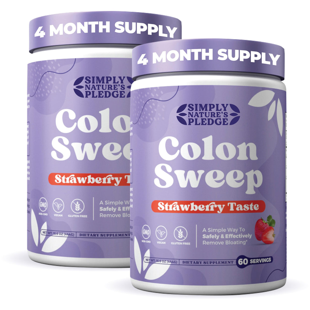 ColonSweep psyllium husk powder bottle supports daily digestion and fiber intake.