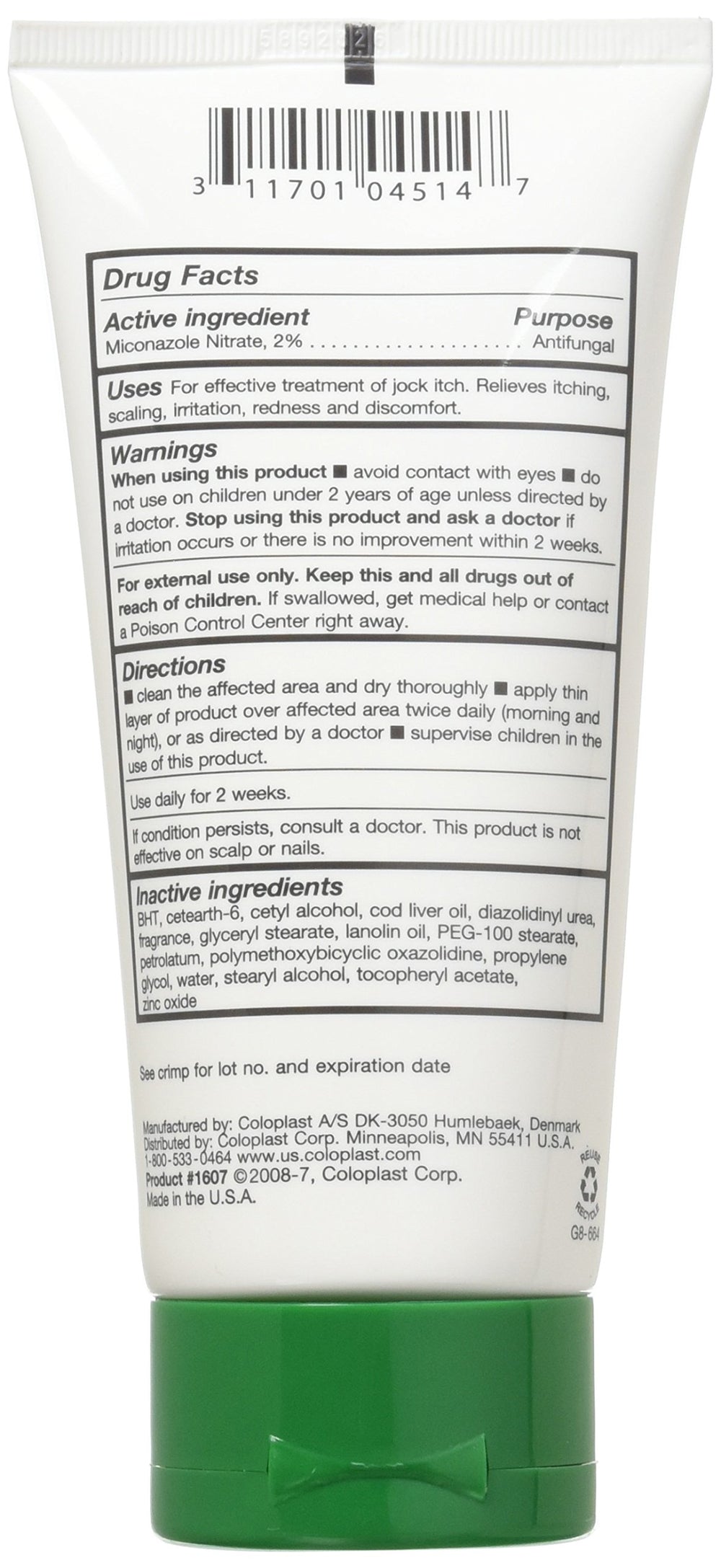 Coloplast Baza moisture barrier cream 5oz tubes side view showing compact packaging