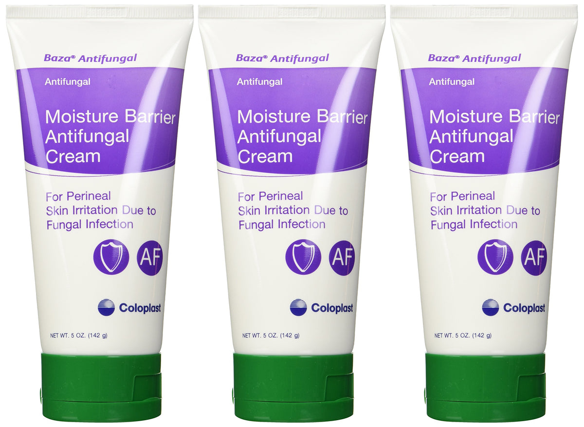 Coloplast Baza skin protectant tube cream pack three front view showing scented tubes for easy use
