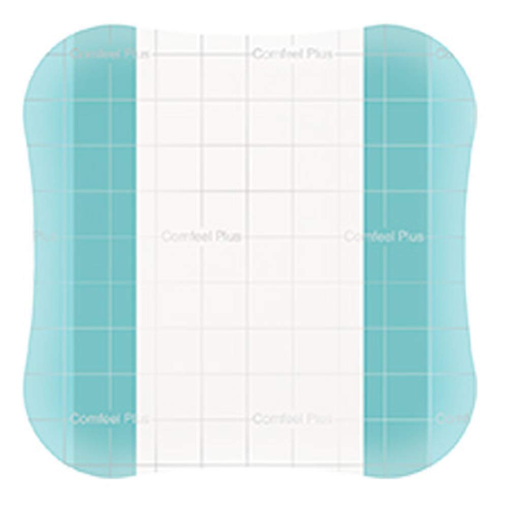 Coloplast Comfeel Plus Transparent Dressing, thin hydrocolloid wound cover, easy to apply for daily activities.