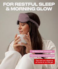 Eye cups accommodate lash extensions while keeping the area dark