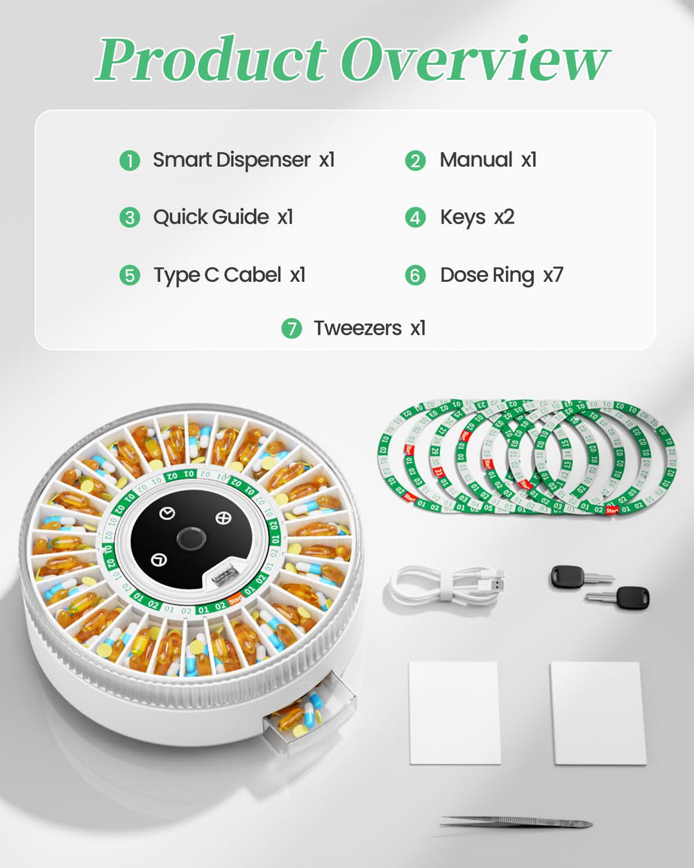 COLORWING 2025 smart pill dispenser elderly user operating device confidently